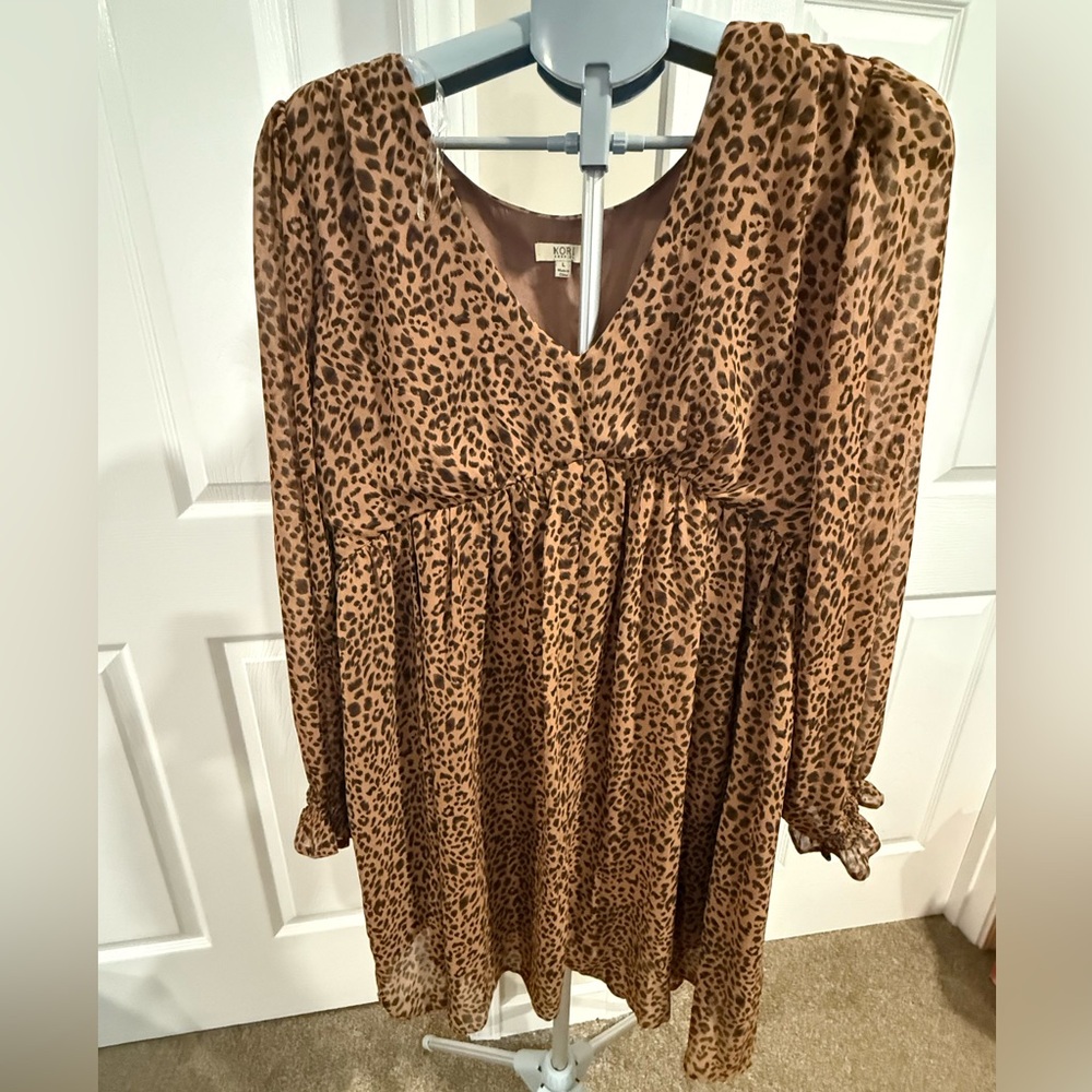 Kori Brown Leopard Print Dress